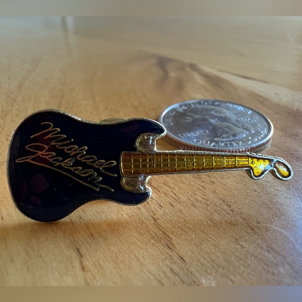 Vintage Michael Jackson guitar pin